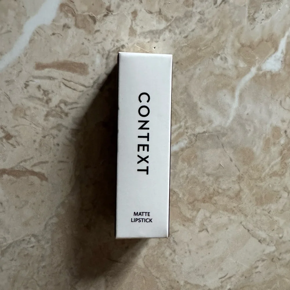 CONTEXT TEARS ARE FALLING DARK MAUVE MATTE LIPSTICK NEW IN BOX